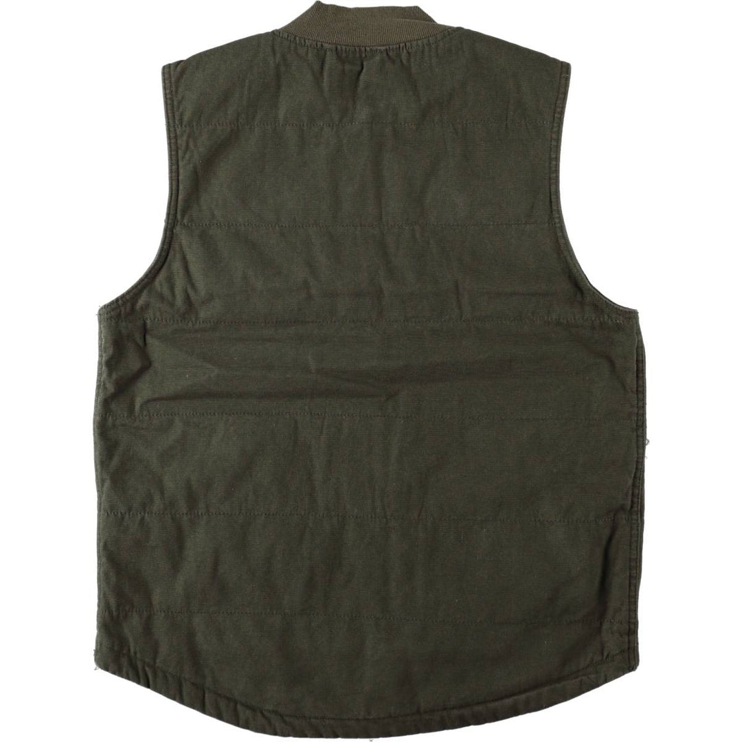 Wrangler padded duck vest, men's size M (approx.) cotton Khaki type Vintage Second Hand