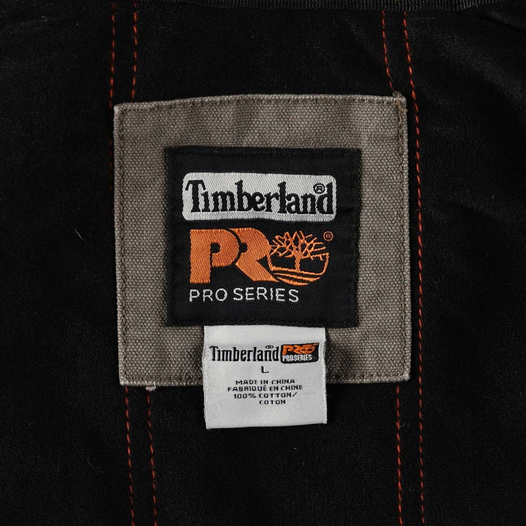 Timberland PRO Series Insulated Duck Vest, Men's Size L (approx.) polyester Khaki type Vintage Second Hand