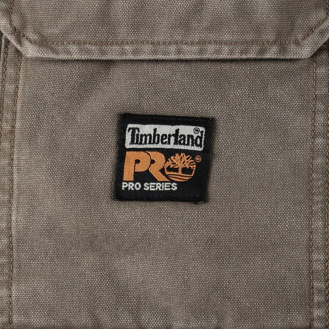 Timberland PRO Series Insulated Duck Vest, Men's Size L (approx.) polyester Khaki type Vintage Second Hand