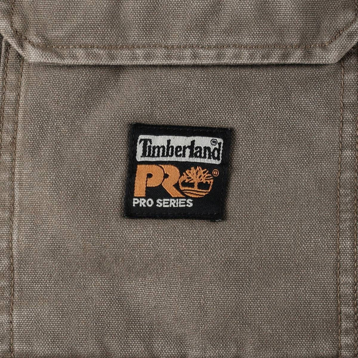 Timberland PRO Series Insulated Duck Vest, Men's Size L (approx.) polyester Khaki type Vintage Second Hand