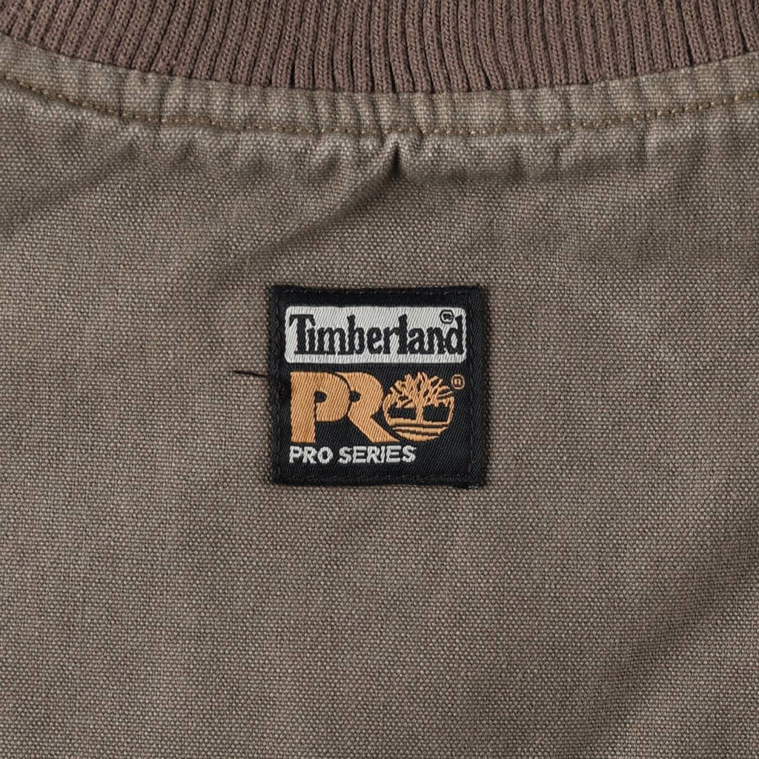 Timberland PRO Series Insulated Duck Vest, Men's Size L (approx.) polyester Khaki type Vintage Second Hand