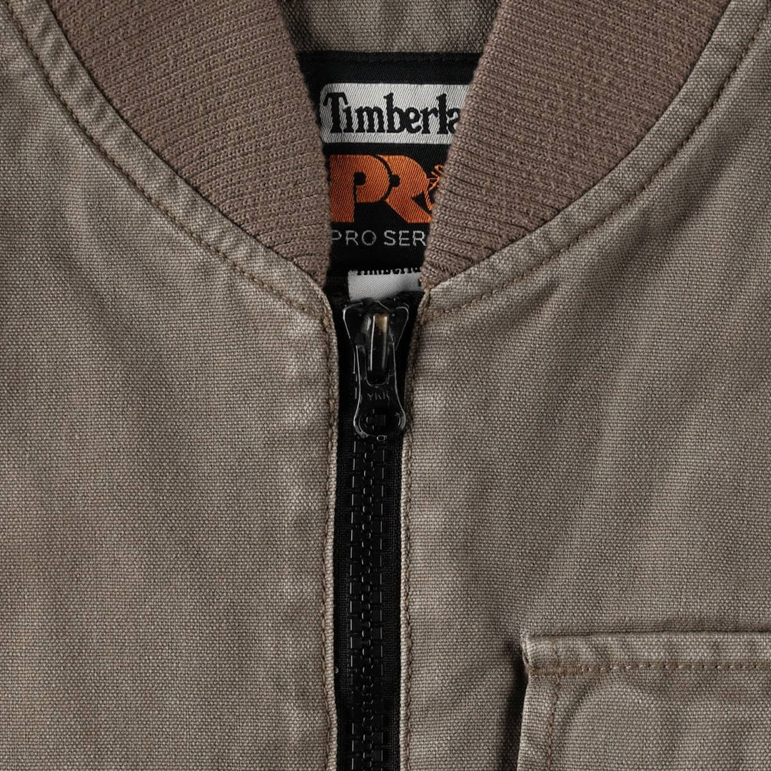 Timberland PRO Series Insulated Duck Vest, Men's Size L (approx.) polyester Khaki type Vintage Second Hand