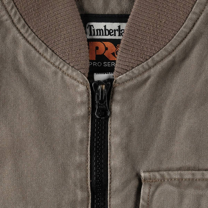 Timberland PRO Series Insulated Duck Vest, Men's Size L (approx.) polyester Khaki type Vintage Second Hand