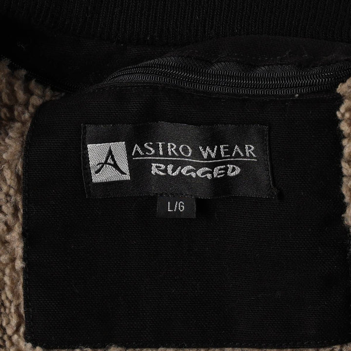 ASTRO WEAR RUGGED Duck Vest, Men's Size L (equivalent) cotton black type Vintage Second Hand