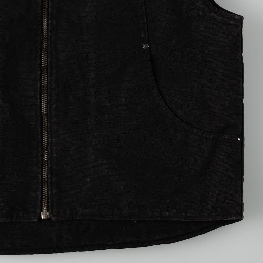 ASTRO WEAR RUGGED Duck Vest, Men's Size L (equivalent) cotton black type Vintage Second Hand