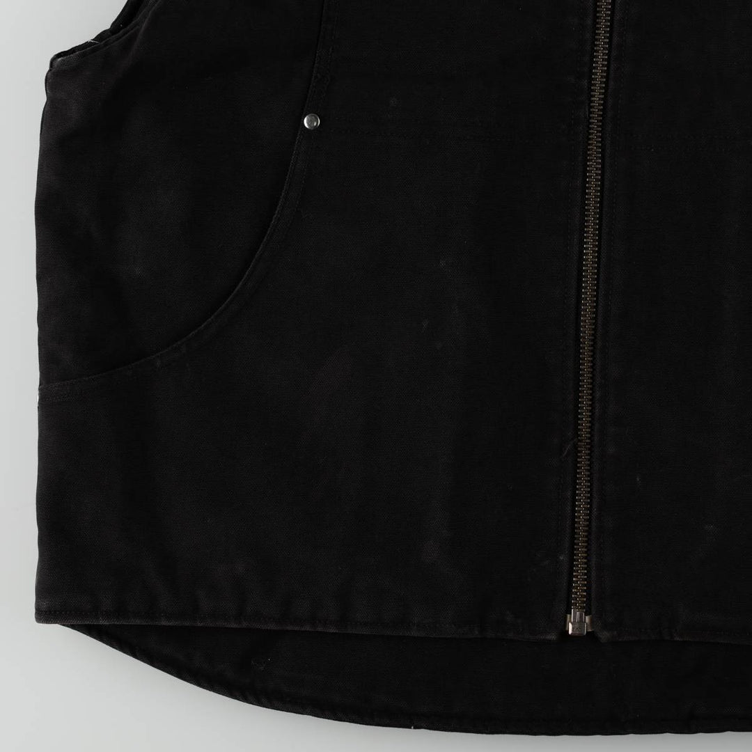 ASTRO WEAR RUGGED Duck Vest, Men's Size L (equivalent) cotton black type Vintage Second Hand