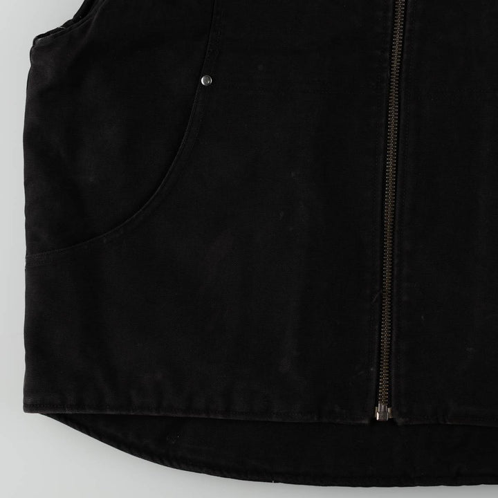 ASTRO WEAR RUGGED Duck Vest, Men's Size L (equivalent) cotton black type Vintage Second Hand