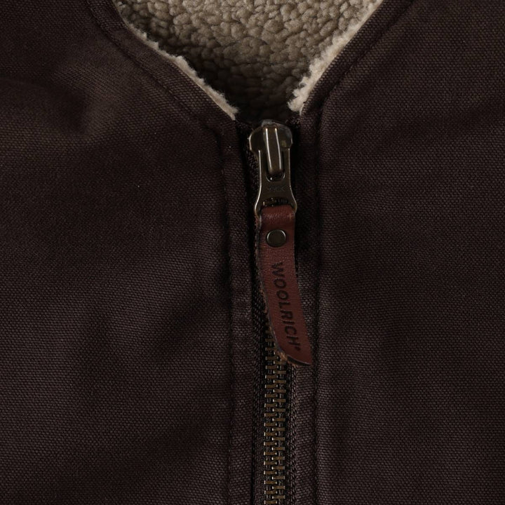 2000'S Woolrich duck vest, men's size XXL equivalent. cotton dark chocolate Vintage Second Hand