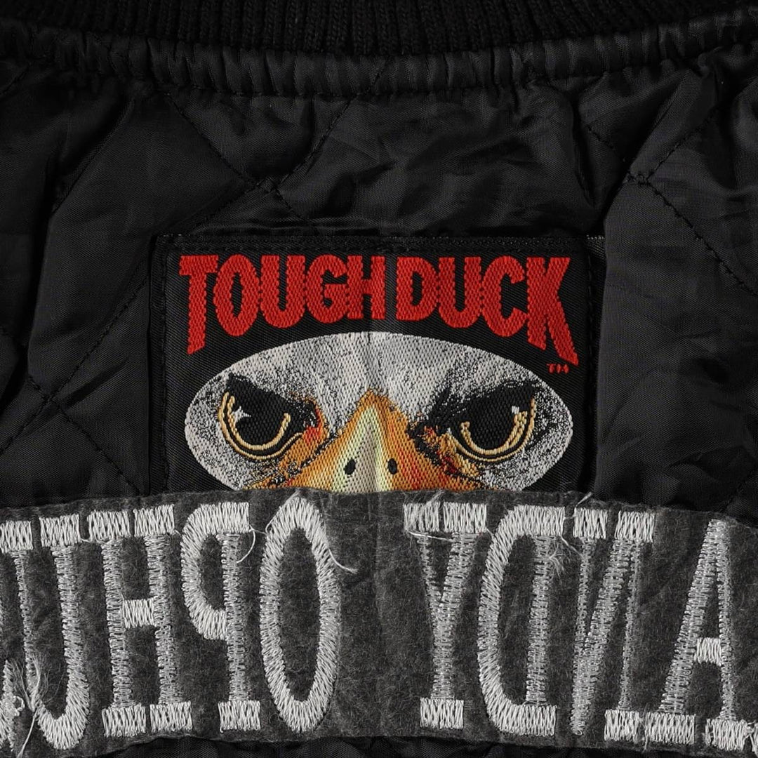 TOUGH DUCK Padded Duck Vest, Made in Canada, Men's Size L (approx.) cotton black type Vintage Second Hand