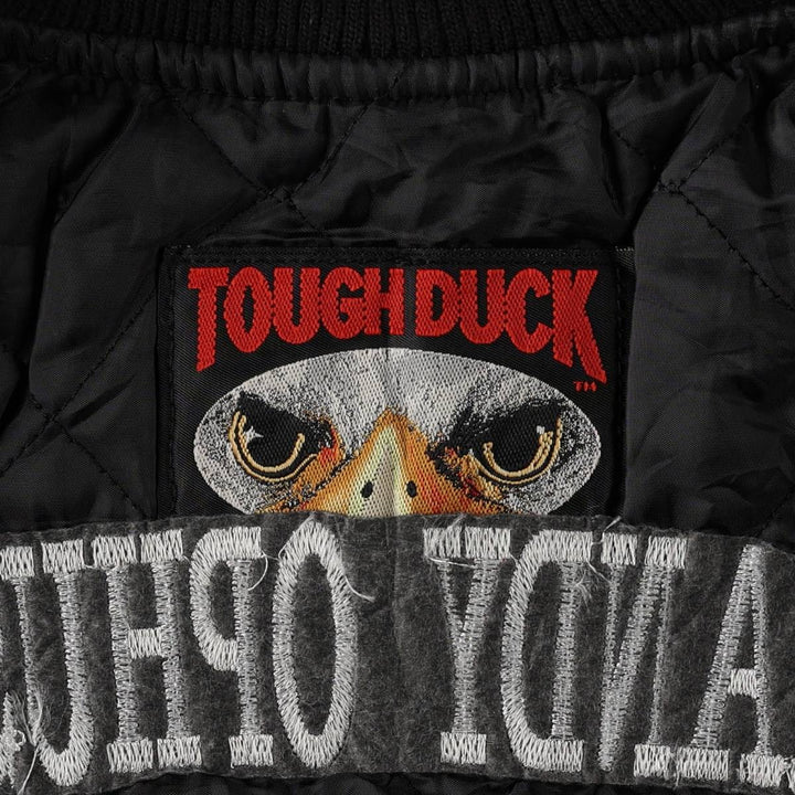 TOUGH DUCK Padded Duck Vest, Made in Canada, Men's Size L (approx.) cotton black type Vintage Second Hand