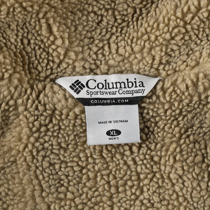 2000'S Columbia TIMBER GRIT Duck Vest, Men's Size XL (approx.) cotton Khaki type beige Vintage Second Hand