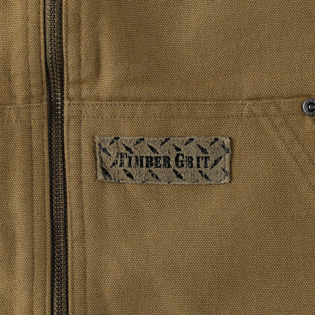 2000'S Columbia TIMBER GRIT Duck Vest, Men's Size XL (approx.) cotton Khaki type beige Vintage Second Hand