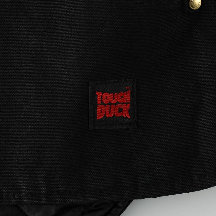 TOUGH DUCK Padded Duck Vest, Made in Canada, Men's Size L (approx.) cotton black type Vintage Second Hand