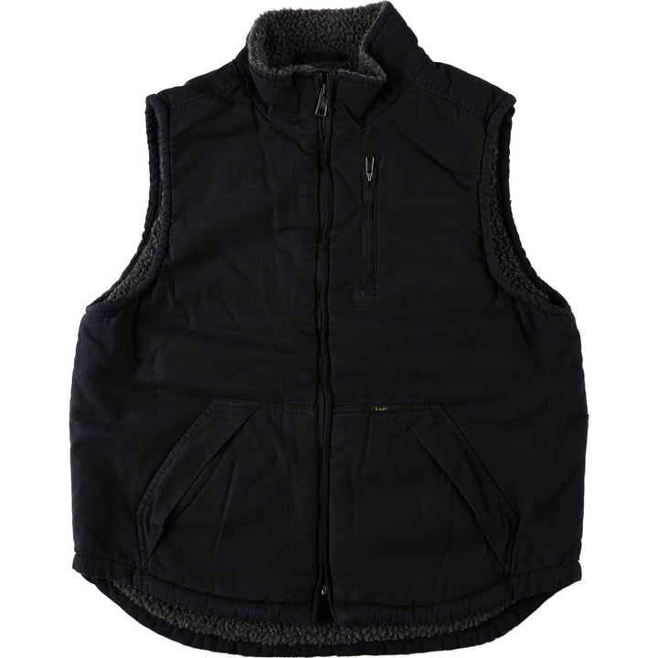 Lee PREMIUM SELECT Padded Duck Vest, Men's Size M (approx.) cotton navy blue type Vintage Second Hand