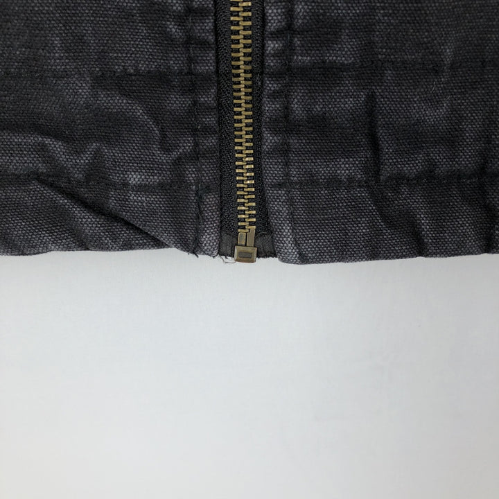 Wrangler WORK WEAR Hooded Padded Duck Vest, Men's Size XL (approx.) cotton black type Vintage Second Hand