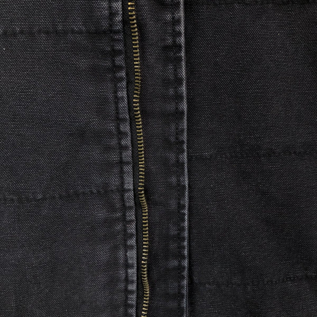 Wrangler WORK WEAR Hooded Padded Duck Vest, Men's Size XL (approx.) cotton black type Vintage Second Hand