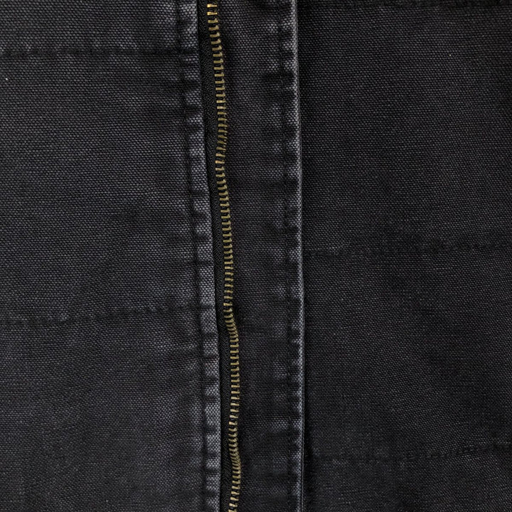Wrangler WORK WEAR Hooded Padded Duck Vest, Men's Size XL (approx.) cotton black type Vintage Second Hand