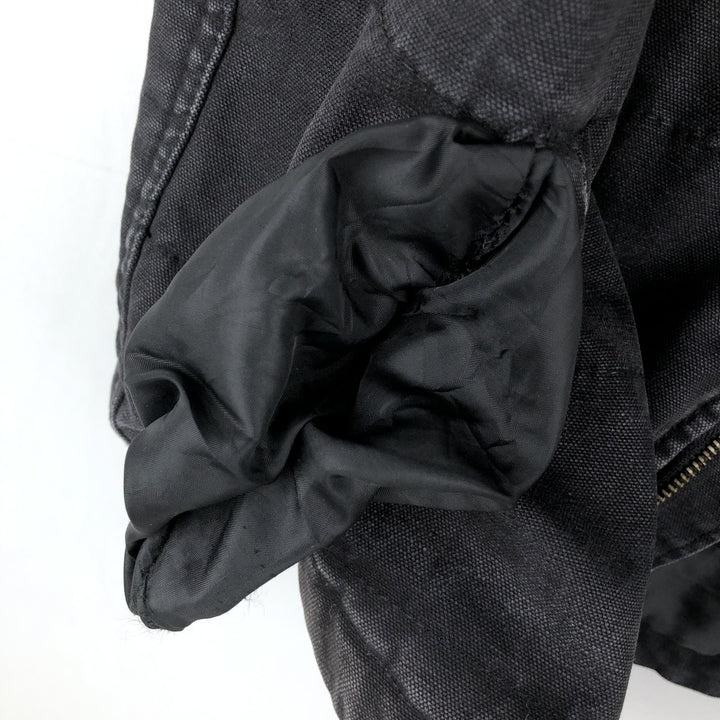 Wrangler WORK WEAR Hooded Padded Duck Vest, Men's Size XL (approx.) cotton black type Vintage Second Hand