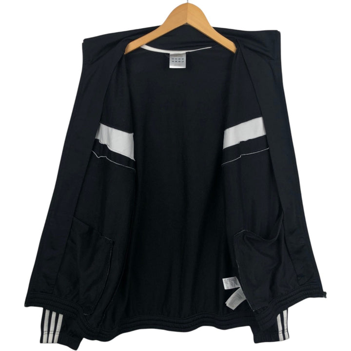 Adidas adidas jersey track jacket men's size L polyester black type Vintage Second Hand