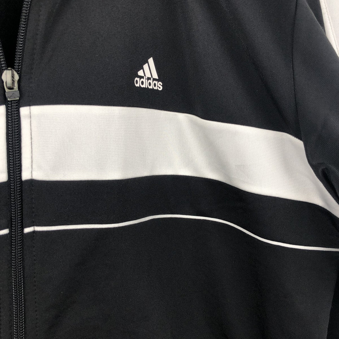 Adidas adidas jersey track jacket men's size L polyester black type Vintage Second Hand