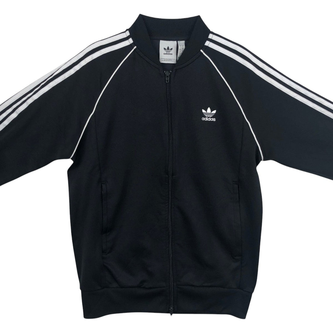 Adidas ORIGINALS Trefoil Logo Track Jacket, Men's Size L (approx.) polyester black type Vintage Second Hand