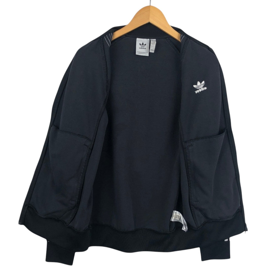 Adidas ORIGINALS Trefoil Logo Track Jacket, Men's Size L (approx.) polyester black type Vintage Second Hand