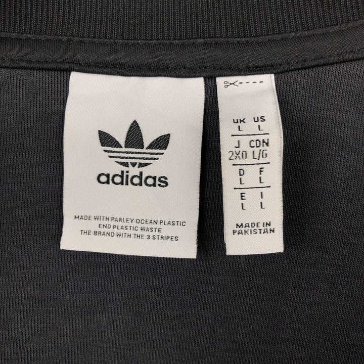 Adidas ORIGINALS Trefoil Logo Track Jacket, Men's Size L (approx.) polyester black type Vintage Second Hand