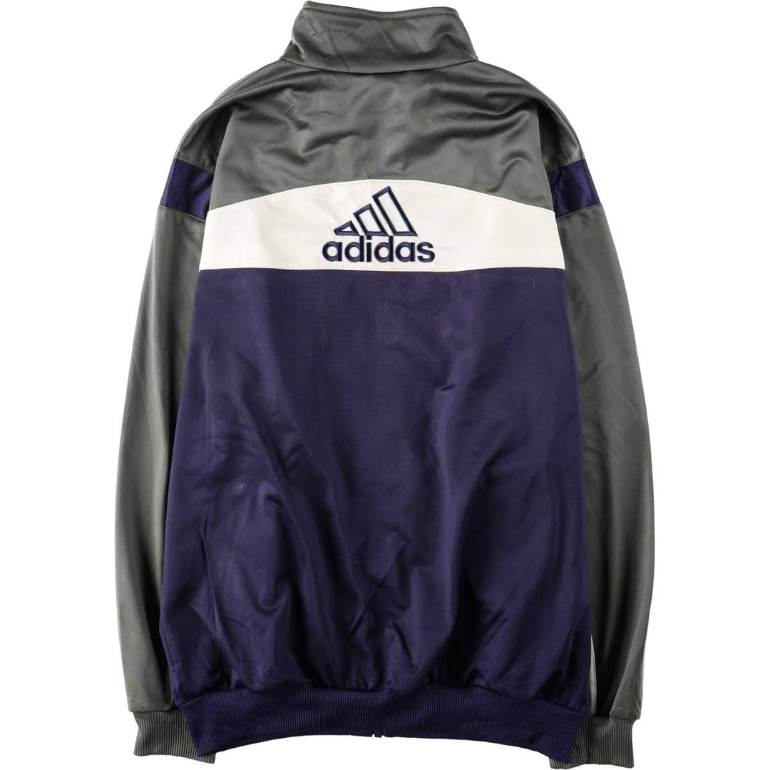 00'S adidas jersey track jacket, men's size M polyester Khaki type Vintage Second Hand