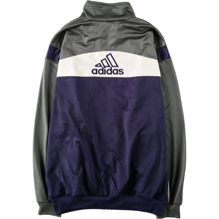 00'S adidas jersey track jacket, men's size M polyester Khaki type Vintage Second Hand