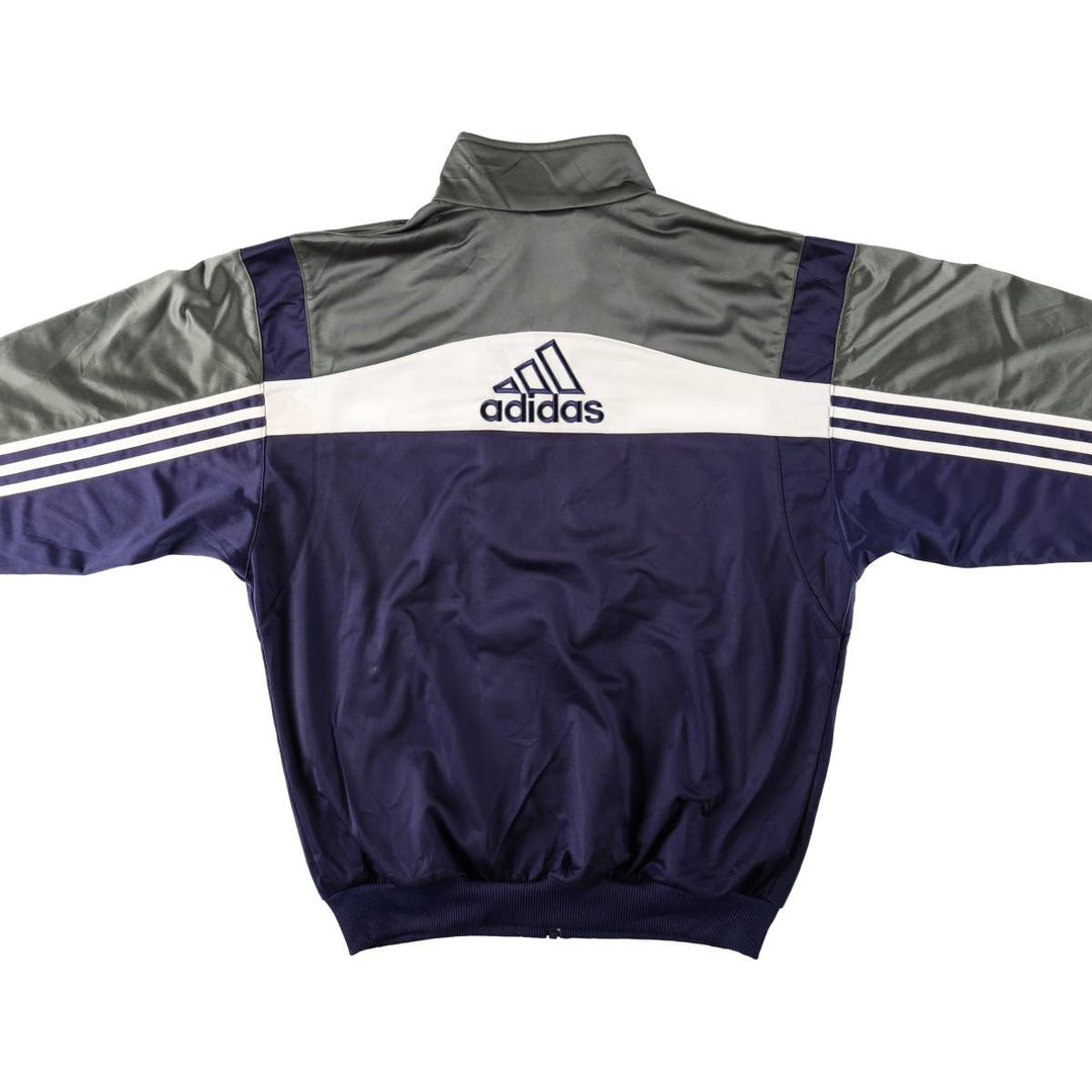 00'S adidas jersey track jacket, men's size M polyester Khaki type Vintage Second Hand