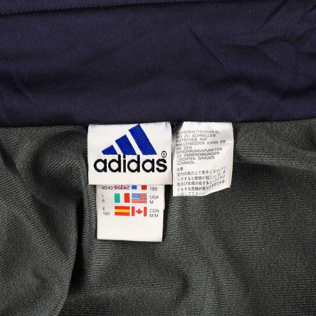 00'S adidas jersey track jacket, men's size M polyester Khaki type Vintage Second Hand