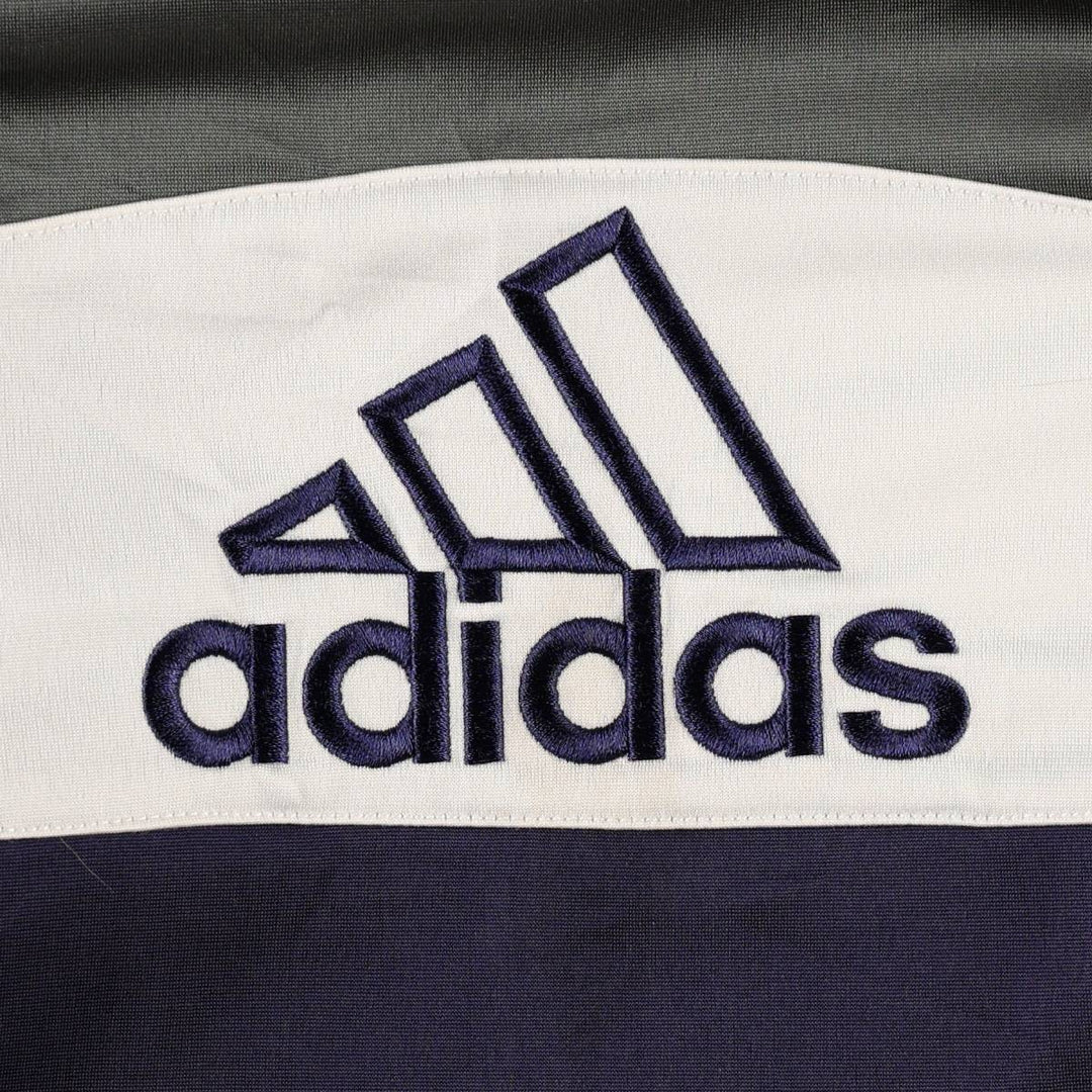 00'S adidas jersey track jacket, men's size M polyester Khaki type Vintage Second Hand