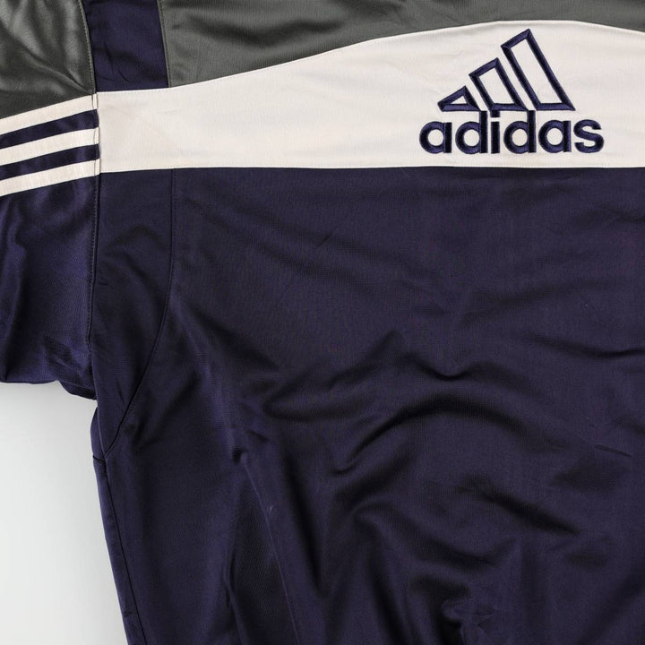 00'S adidas jersey track jacket, men's size M polyester Khaki type Vintage Second Hand