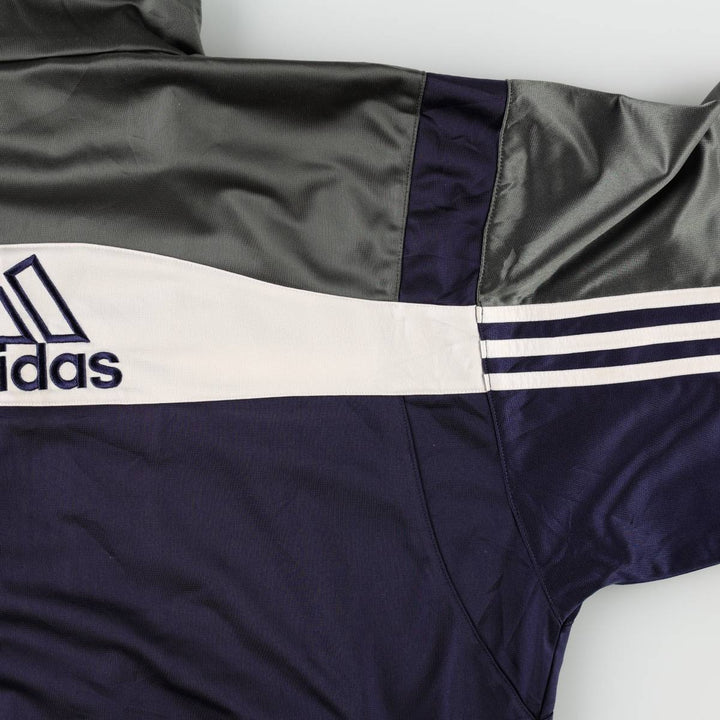 00'S adidas jersey track jacket, men's size M polyester Khaki type Vintage Second Hand