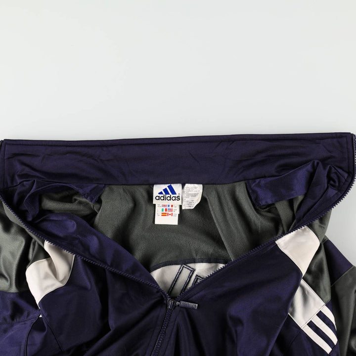 00'S adidas jersey track jacket, men's size M polyester Khaki type Vintage Second Hand