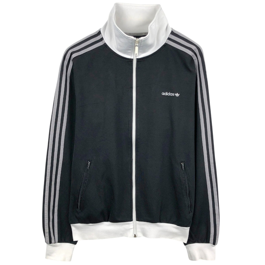 2000'S Adidas Originals Trefoil Logo Track Jacket, Men's Size L (approx.) cotton black type Vintage Second Hand