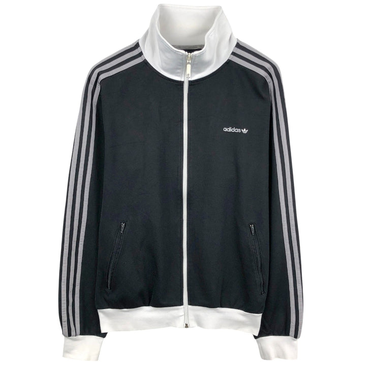 2000'S Adidas Originals Trefoil Logo Track Jacket, Men's Size L (approx.) cotton black type Vintage Second Hand