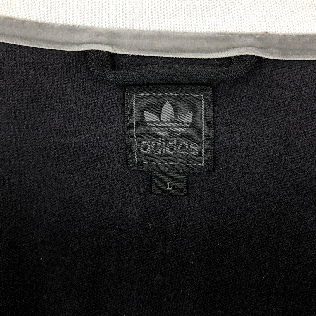 2000'S Adidas Originals Trefoil Logo Track Jacket, Men's Size L (approx.) cotton black type Vintage Second Hand