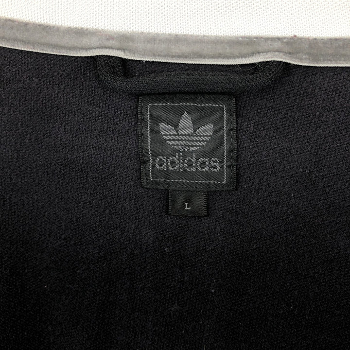 2000'S Adidas Originals Trefoil Logo Track Jacket, Men's Size L (approx.) cotton black type Vintage Second Hand