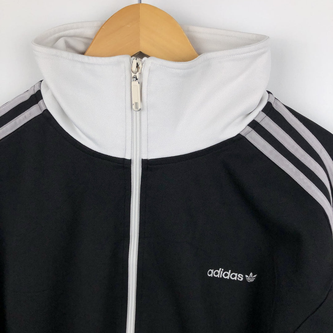 2000'S Adidas Originals Trefoil Logo Track Jacket, Men's Size L (approx.) cotton black type Vintage Second Hand