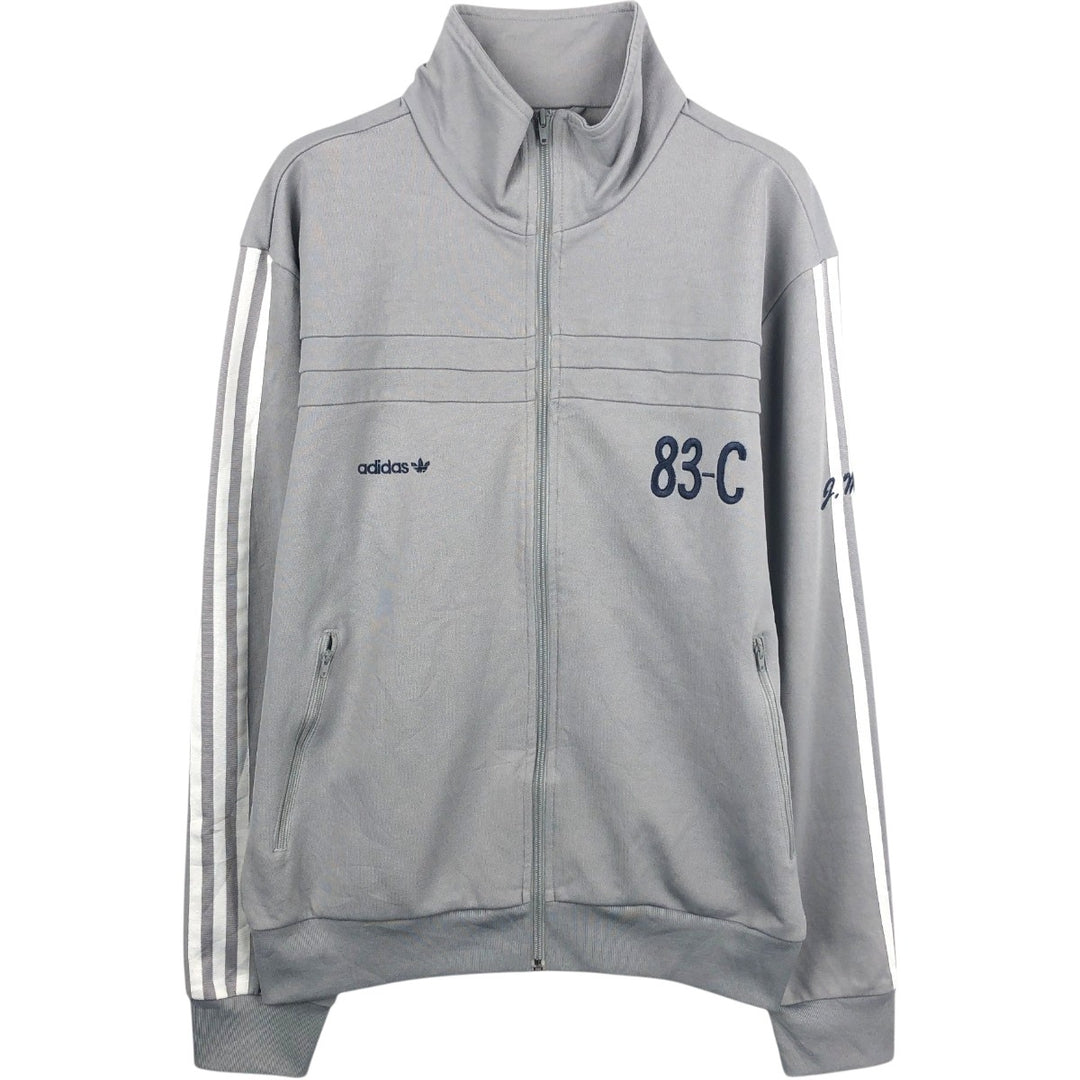 00'S adidas Originals Jersey Track Jacket Men's Size L cotton gray type Vintage Second Hand