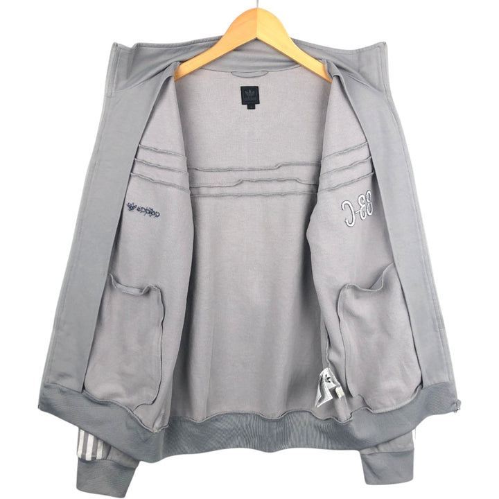 00'S adidas Originals Jersey Track Jacket Men's Size L cotton gray type Vintage Second Hand