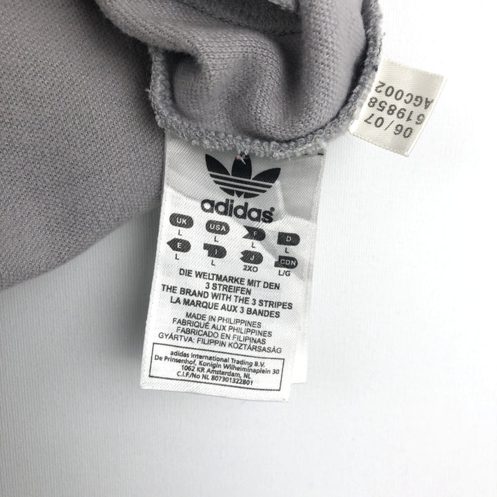 00'S adidas Originals Jersey Track Jacket Men's Size L cotton gray type Vintage Second Hand