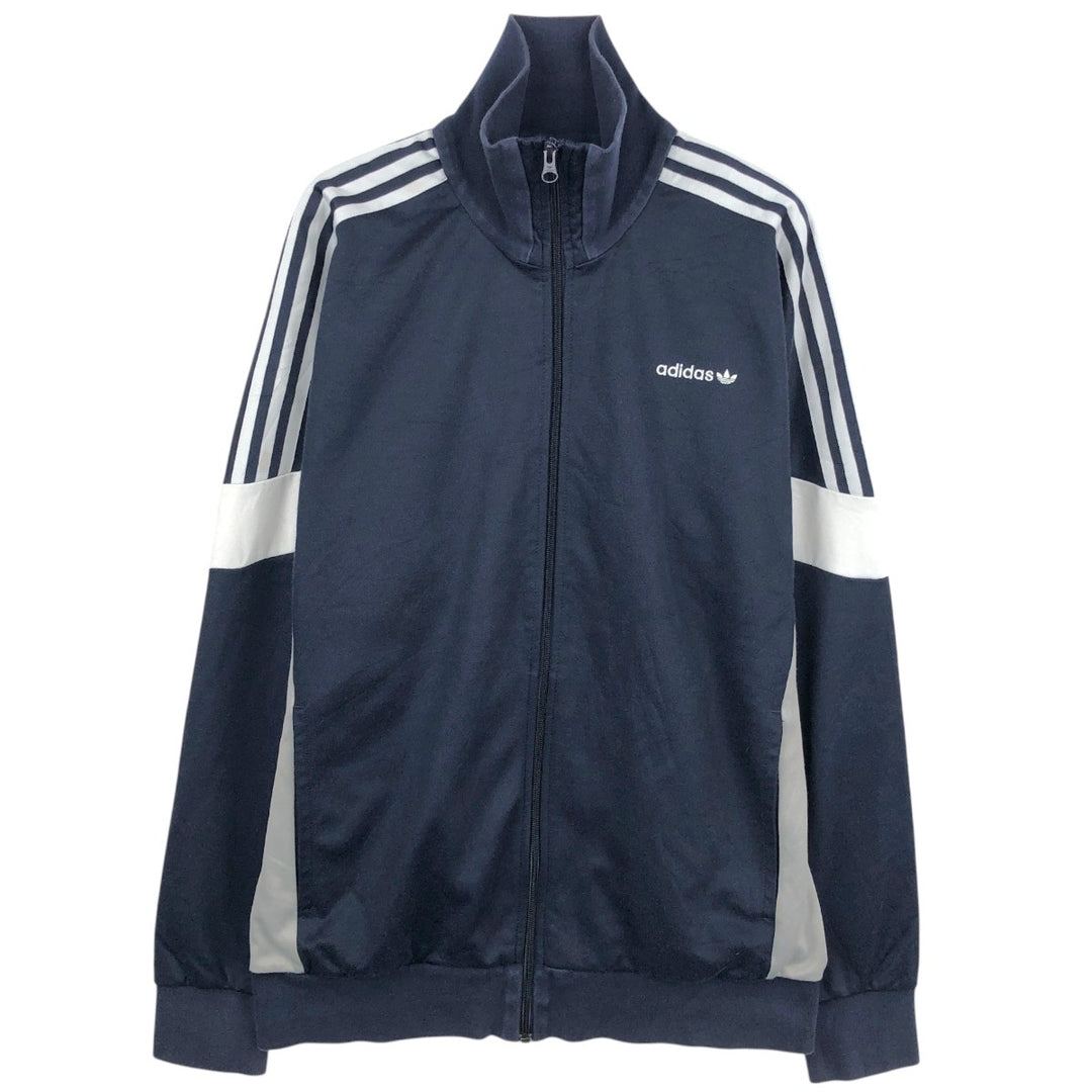 Adidas ORIGINALS Trefoil Logo Track Jacket, Men's Size L (approx.) cotton black type Vintage Second Hand