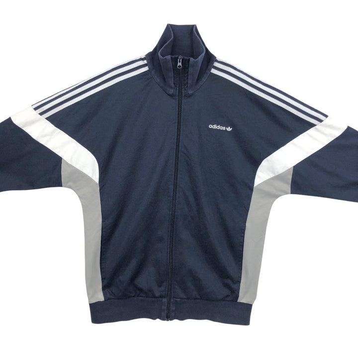 Adidas ORIGINALS Trefoil Logo Track Jacket, Men's Size L (approx.) cotton black type Vintage Second Hand