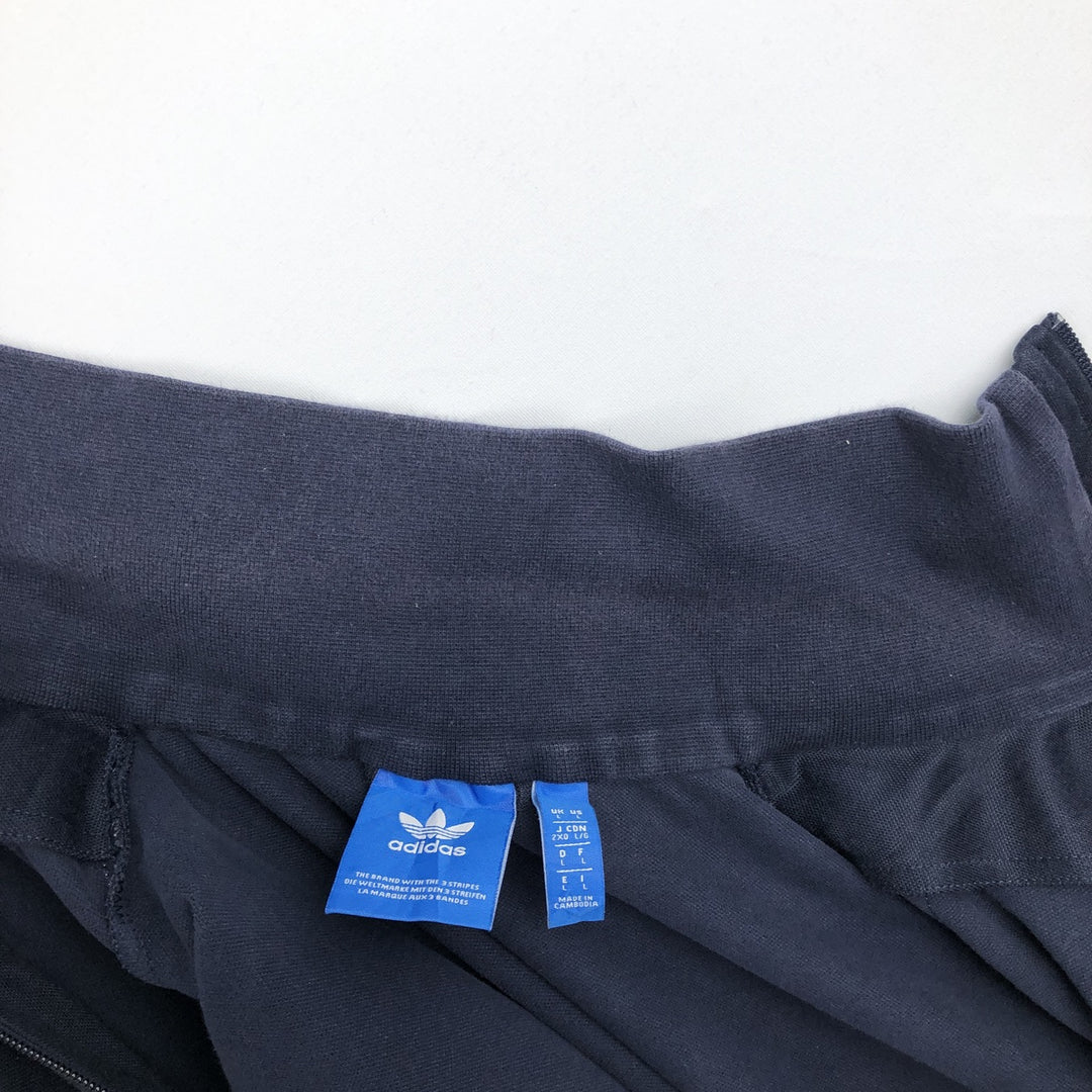 Adidas ORIGINALS Trefoil Logo Track Jacket, Men's Size L (approx.) cotton black type Vintage Second Hand