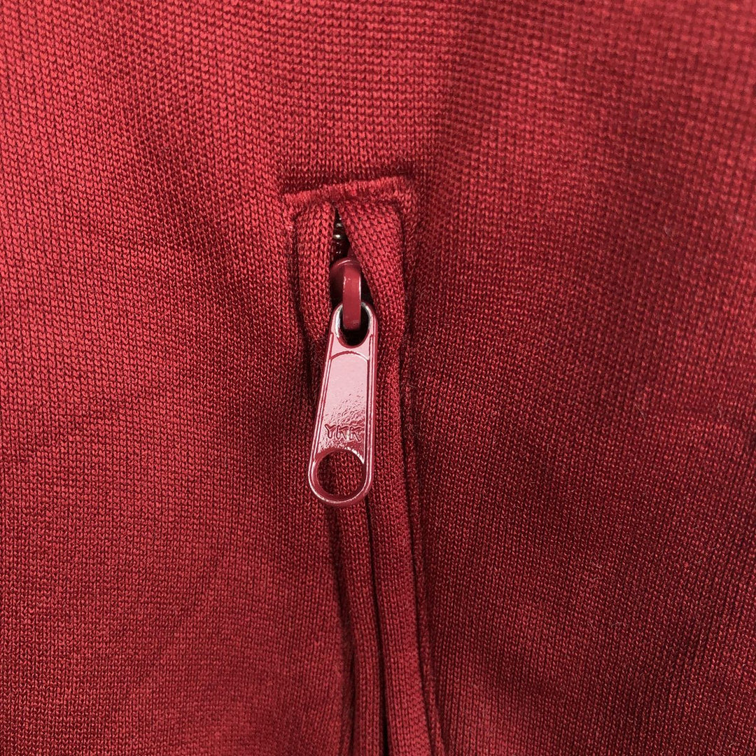 Adidas ORIGINALS Trefoil Logo Track Jacket (Men's Size M) polyester Red type red-purple Vintage Second Hand