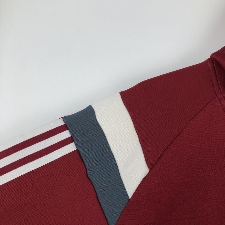 Adidas ORIGINALS Trefoil Logo Track Jacket (Men's Size M) polyester Red type red-purple Vintage Second Hand