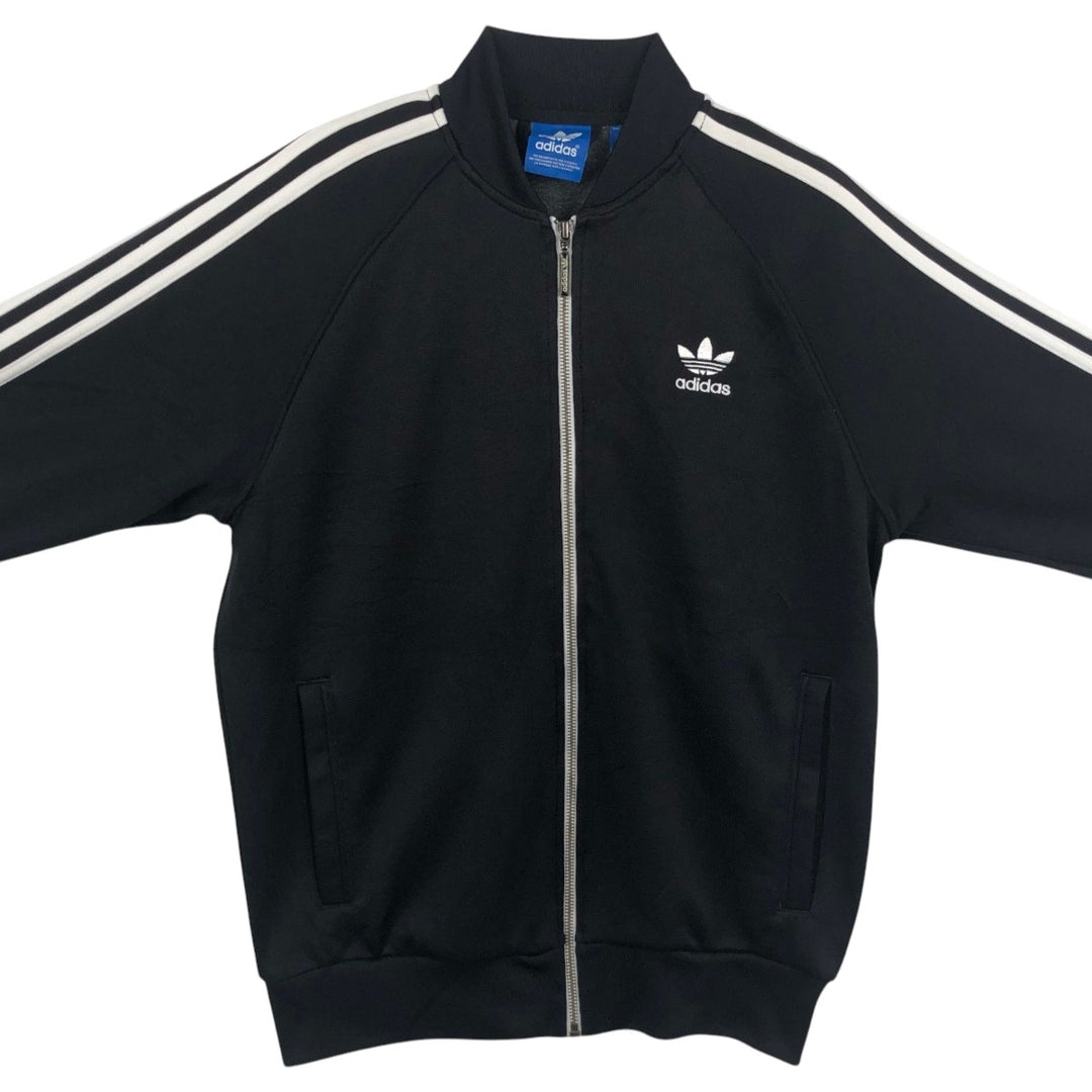 Adidas ORIGINALS Trefoil Logo Track Jacket, Men's Size M (approx.) polyester black type Vintage Second Hand