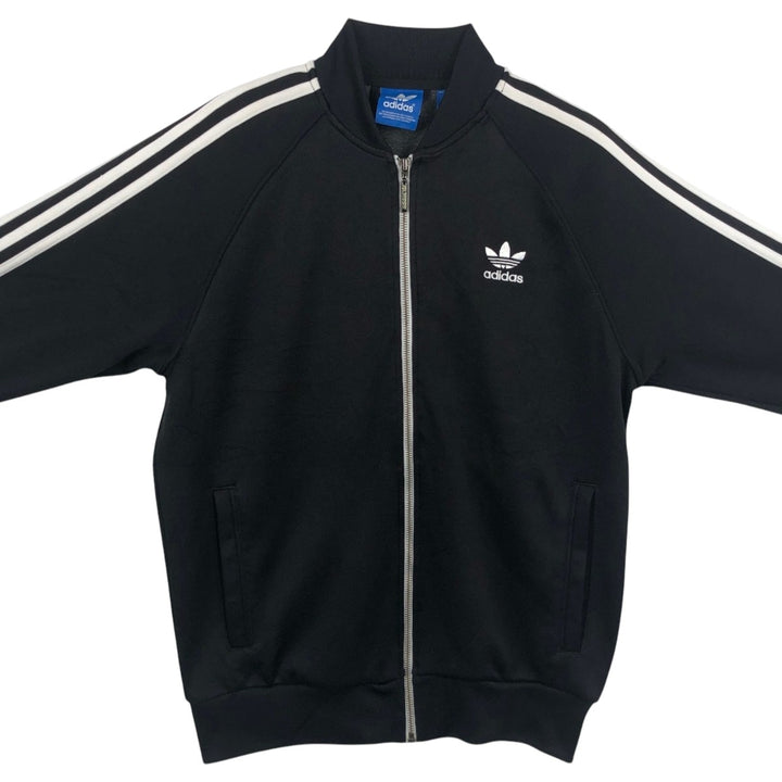 Adidas ORIGINALS Trefoil Logo Track Jacket, Men's Size M (approx.) polyester black type Vintage Second Hand